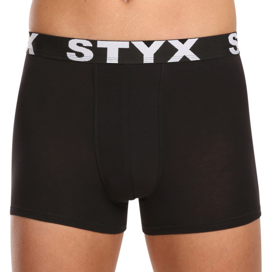 10PACK Styx miesten bokserit shortsit urheilu elastinen musta (10G9601)