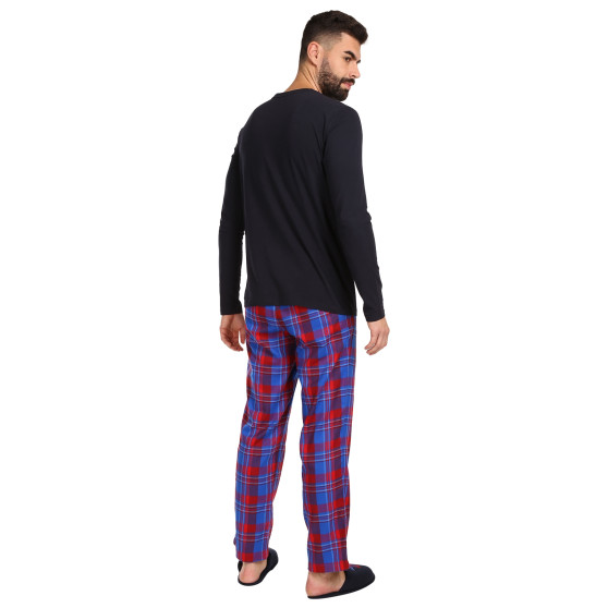 Tommy Hilfiger Miesten pyjama ja tossut monivärinen lahjapakkauksessa (UM0UM02989 0G5)