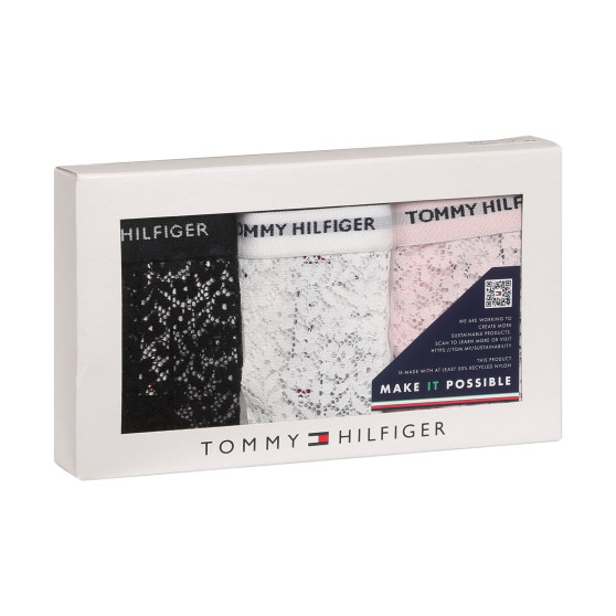 3PACK Tommy Hilfiger naisten stringit ylimitoitettu monivärinen monivärinen (UW0UW04896 0SK)