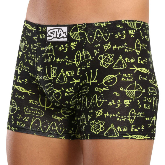 3PACK Styx Miesten bokserit pitkät art classic rubber moniväriset boxershortsit (3F12672)