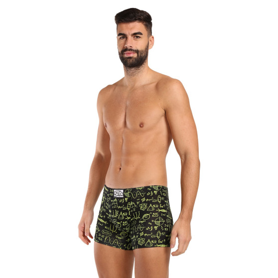 3PACK Styx Miesten bokserit pitkät art classic rubber moniväriset boxershortsit (3F12672)