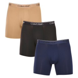 3PACK Calvin Klein miesten bokserit moniväriset shortsit moniväriset (NB2570A-KM1)