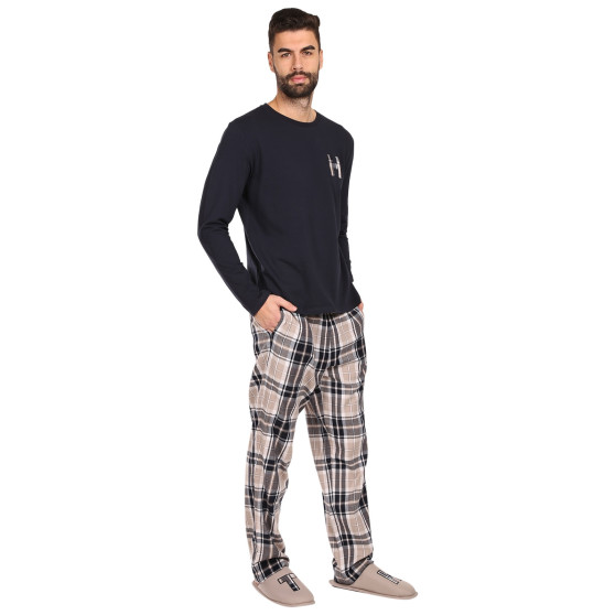 Tommy Hilfiger Miesten pyjama ja tossut monivärinen lahjapakkauksessa (UM0UM02989 0S1)