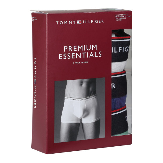 3PACK Tommy Hilfiger miesten bokserit moniväriset shortsit moniväriset (1U87903842 0Y0)