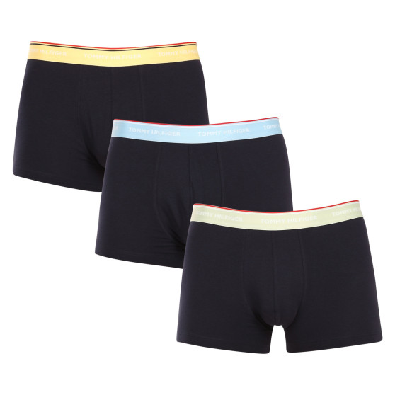 3PACK Tommy Hilfiger miesten bokserit tummansiniset shortsit (UM0UM01642 0ID)