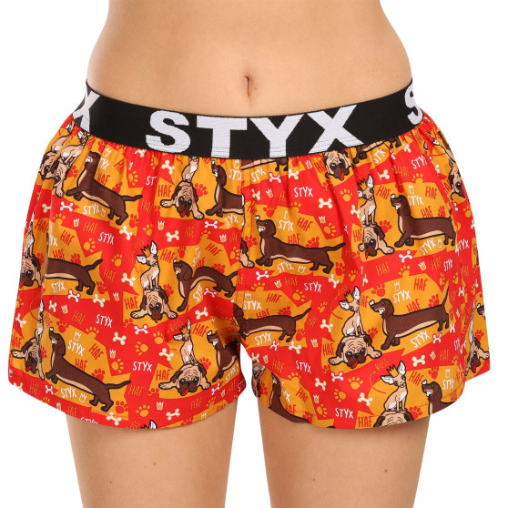 3PACK Styx naisten bokserishortsit art sports kumia monivärinen (3T15245)