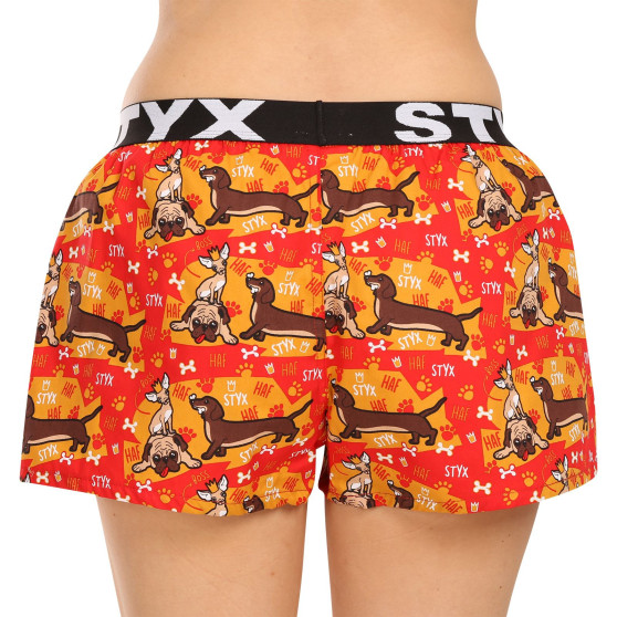 3PACK Styx naisten bokserishortsit art sports kumia monivärinen (3T15245)