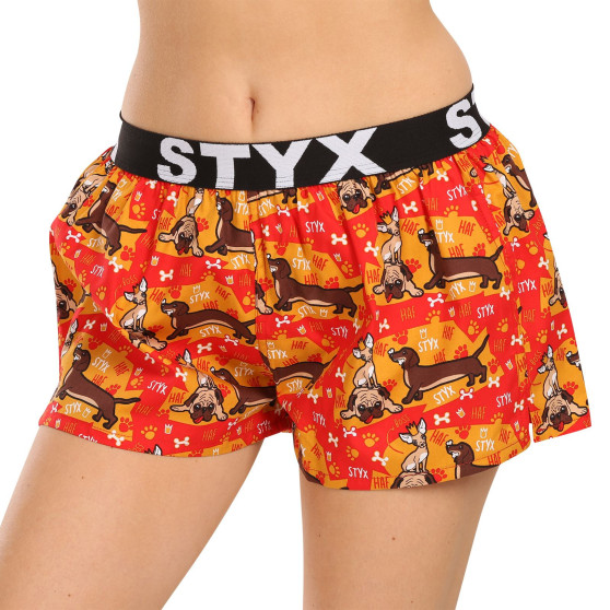 3PACK Styx naisten bokserishortsit art sports kumia monivärinen (3T15245)