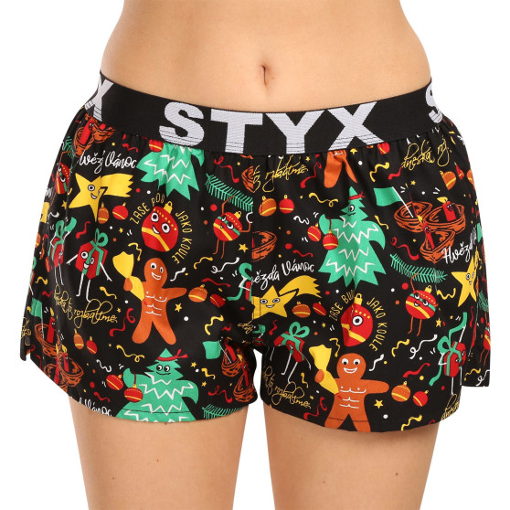 3PACK Styx naisten bokserishortsit art sports kumia monivärinen (3T17134)