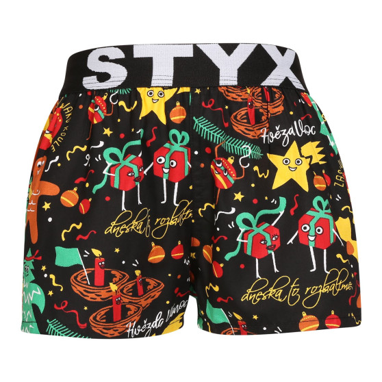 3PACK Styx lasten bokserishortsit art sports kumi monivärinen (3BJ17134)