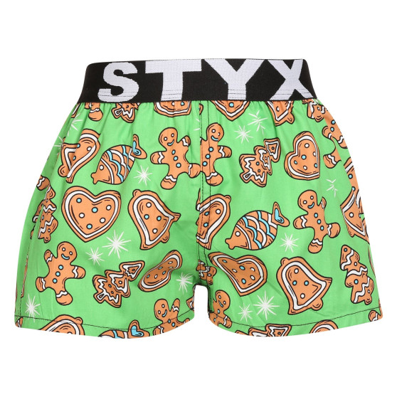 3PACK Styx lasten bokserishortsit art sports kumi monivärinen (3BJ17134)