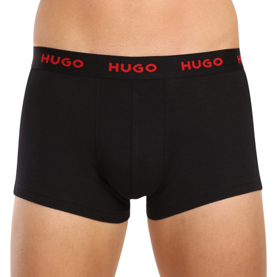 3PACK HUGO miesten bokserit moniväriset shortsit moniväriset (50469766 420)