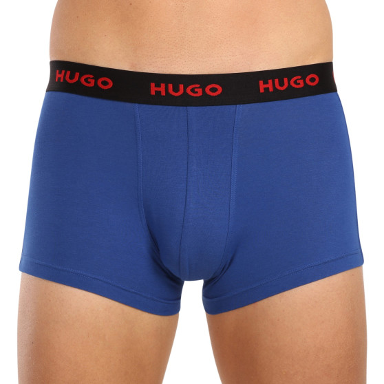 3PACK HUGO miesten bokserit moniväriset shortsit moniväriset (50469766 420)