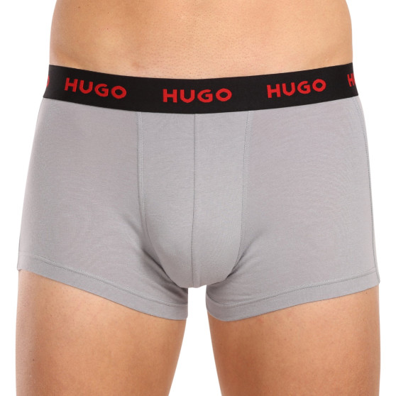 3PACK HUGO miesten bokserit moniväriset shortsit moniväriset (50480170 039)