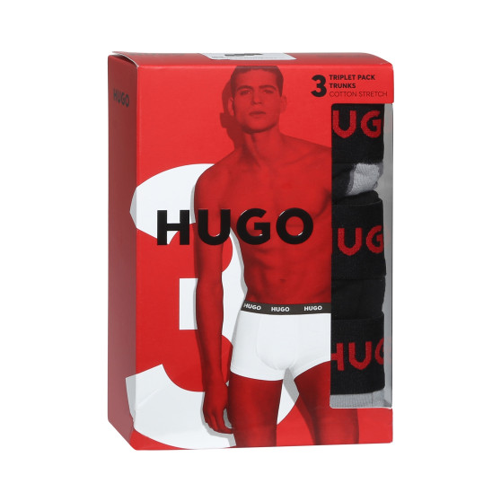 3PACK HUGO miesten bokserit moniväriset shortsit moniväriset (50480170 039)