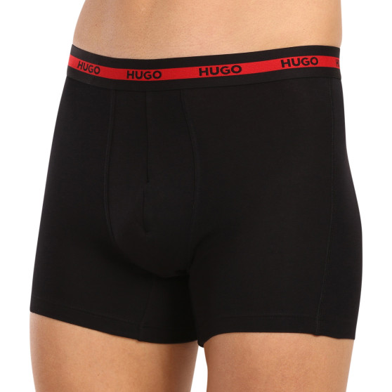 3PACK HUGO miesten bokserit moniväriset shortsit moniväriset (50496713 420)