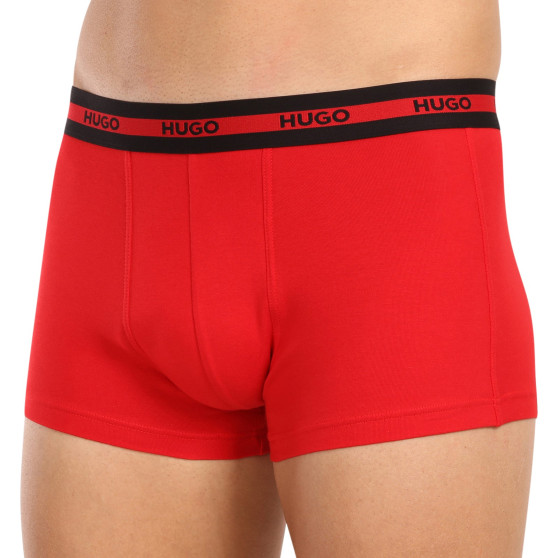 3PACK HUGO miesten bokserit moniväriset shortsit moniväriset (50503083 623)