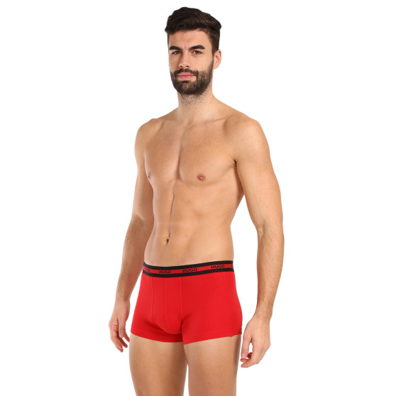 3PACK HUGO miesten bokserit moniväriset shortsit moniväriset (50503083 623)