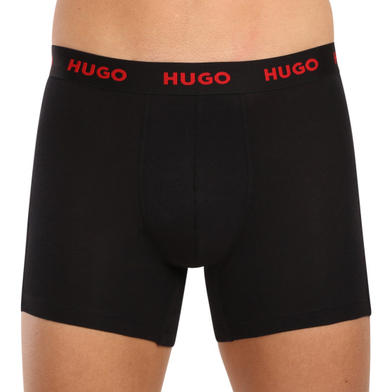 3PACK HUGO miesten bokserit moniväriset shortsit moniväriset (50510192 405)