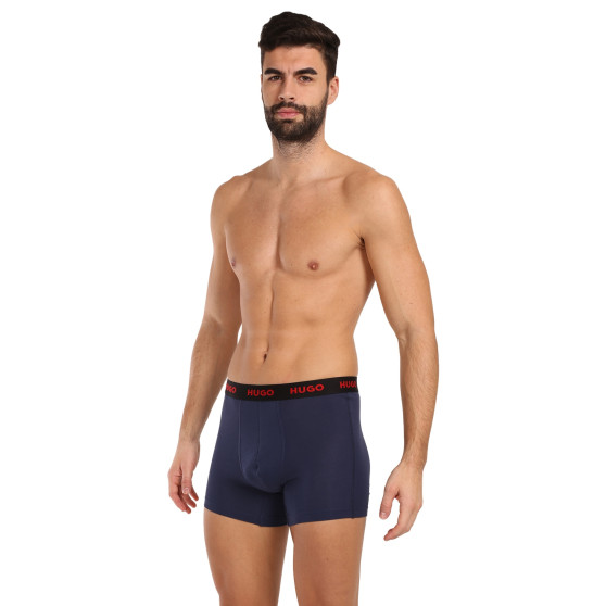 3PACK HUGO miesten bokserit moniväriset shortsit moniväriset (50510192 405)