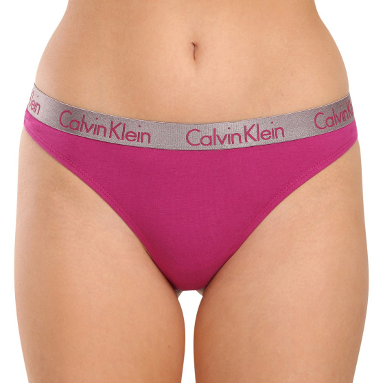 3PACK Calvin Klein naisten stringit moniväriset (QD3560E-I2L)