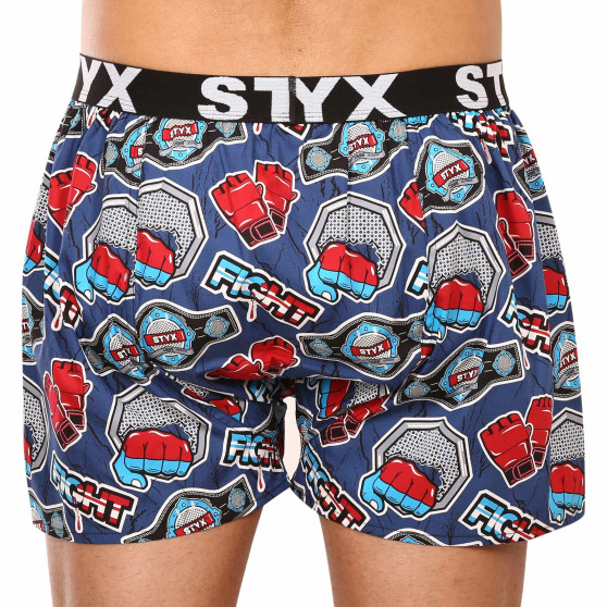 3PACK Styx miesten bokserishortsit art sports kumia monivärinen (3B15690)