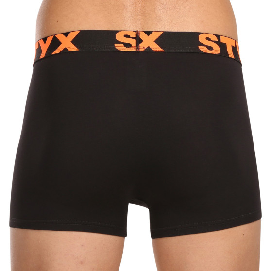 5PACK Styx miesten bokserit shortsit urheilu elastinen musta (5G9602)