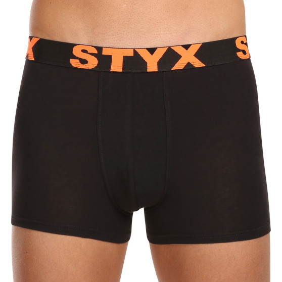 5PACK Styx miesten bokserit shortsit urheilu elastinen musta (5G9602)