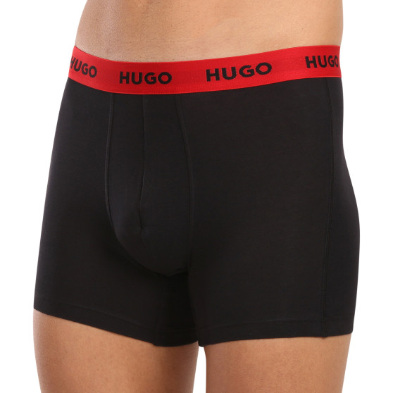 3PACK HUGO miesten bokserit mustat (50503079 010)