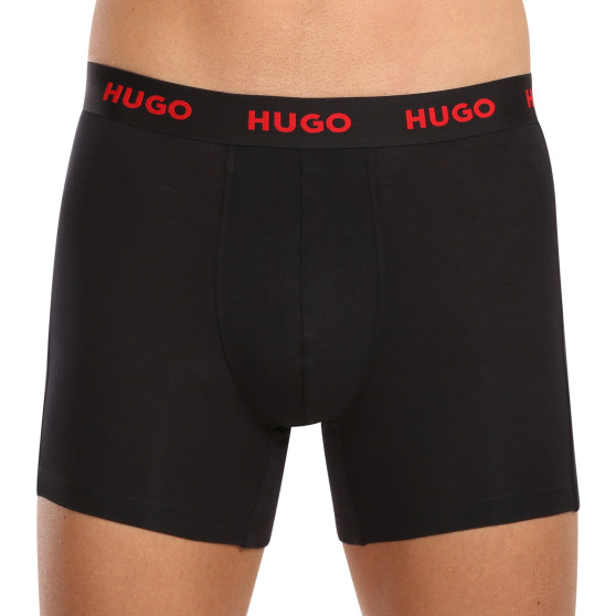 3PACK HUGO miesten bokserit mustat (50503079 010)