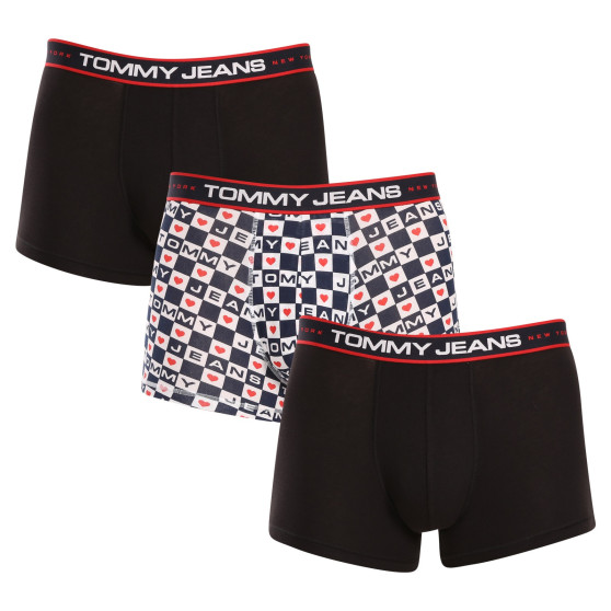 3PACK Tommy Hilfiger miesten bokserit moniväriset shortsit moniväriset (UM0UM03086 0SD)