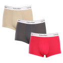 3PACK Calvin Klein miesten bokserit moniväriset shortsit moniväriset (NB2380A-GW5)