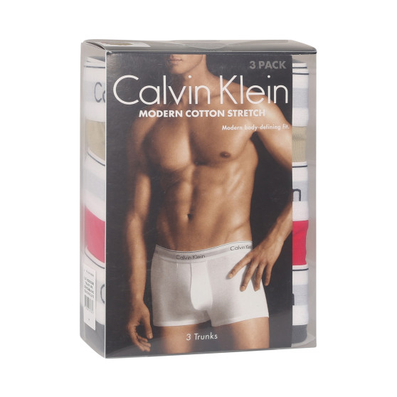 3PACK Calvin Klein miesten bokserit moniväriset shortsit moniväriset (NB2380A-GW5)