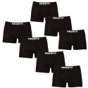 7PACK Nedeto miesten bokserit mustat (7NB001b)