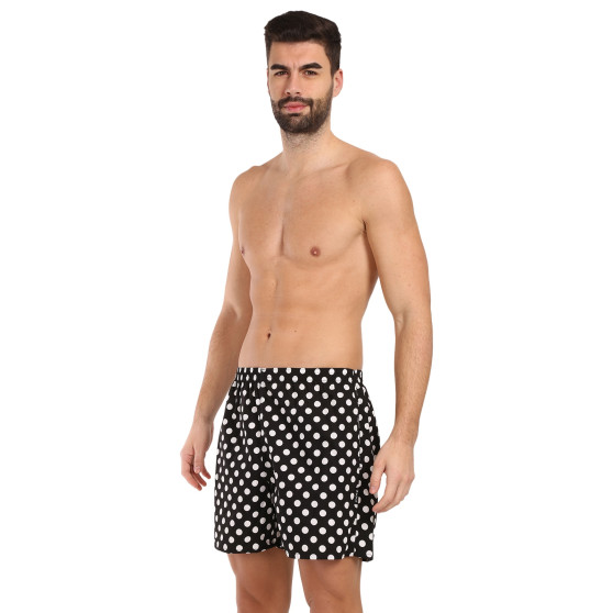 Styx Miesten koti bokserishortsit taskut polka dots (D1650)