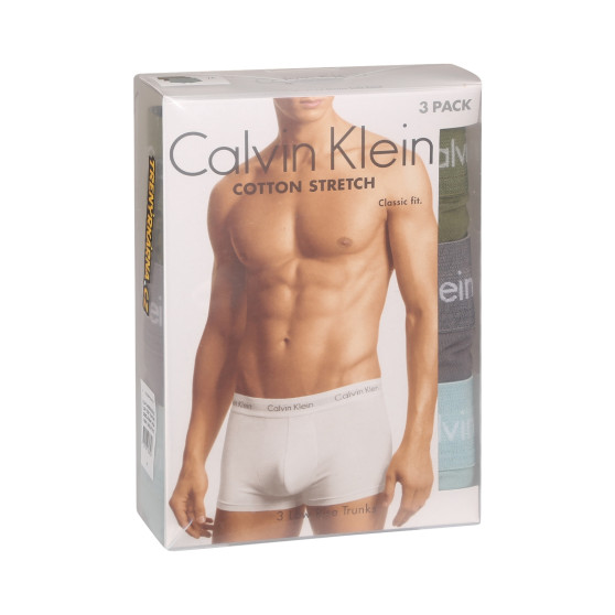 3PACK Calvin Klein miesten bokserit moniväriset shortsit moniväriset (U2664G-H5M)