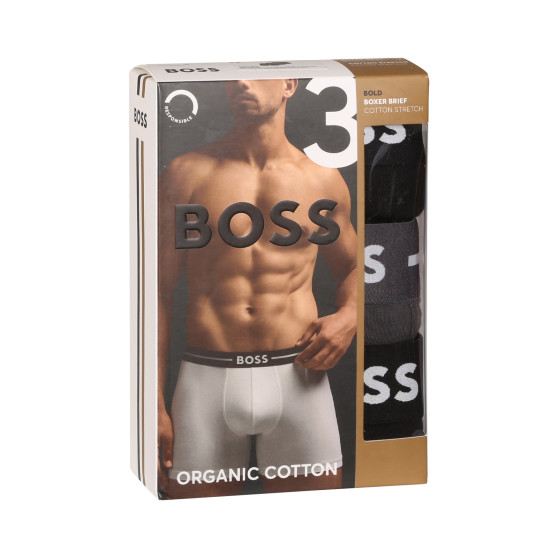 3PACK BOSS miesten bokserit moniväriset shortsit moniväriset (50508877 965)