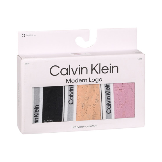 3PACK Calvin Klein naisten pikkuhousut moniväriset (QD5069E-GP9)