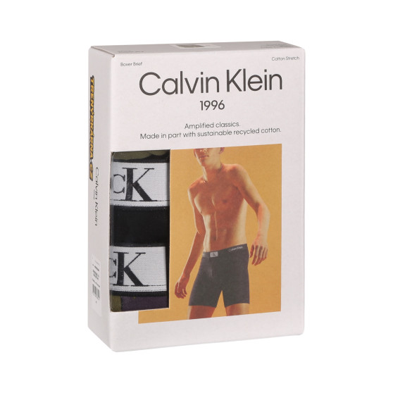 3PACK Calvin Klein miesten bokserit moniväriset shortsit moniväriset (NB3529E-I14)