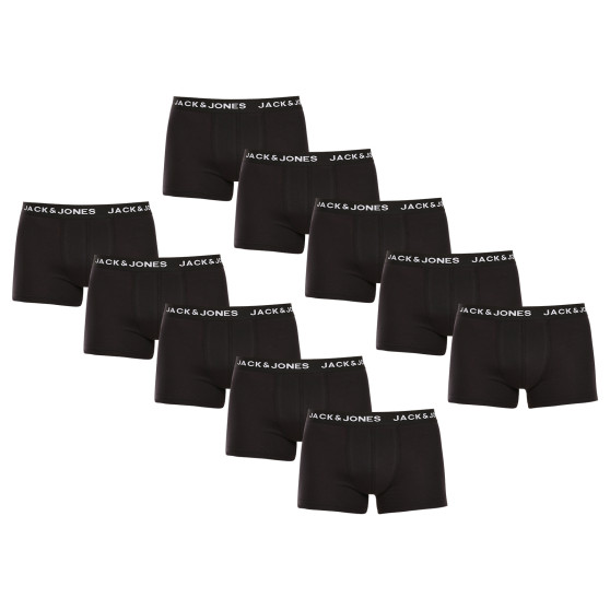 10PACK Jack and Jones miesten bokserit mustat (12189937)