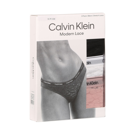 3PACK Calvin Klein naisten pikkuhousut moniväriset (QD5069E-N8I)