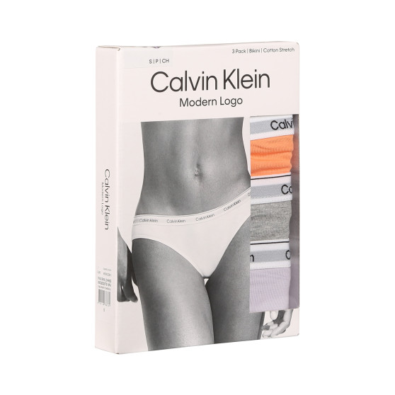 3PACK Calvin Klein naisten pikkuhousut moniväriset (QD5207E-NPA)