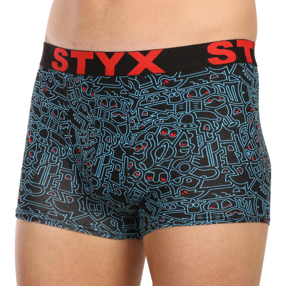 Styx Miesten bokserit shortsit art sport kumi doodle (G1256/2)