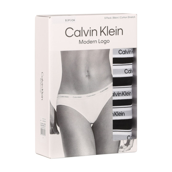 5PACK Calvin Klein naisten pikkuhousut musta (QD5208E-UB1)