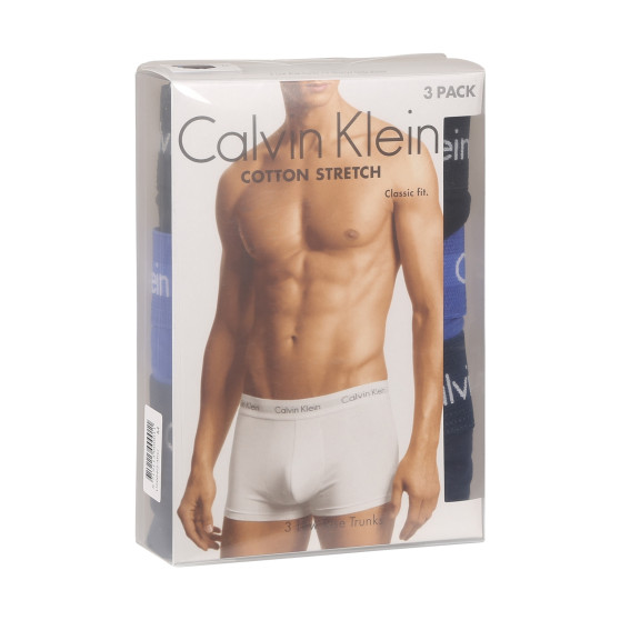 3PACK Calvin Klein miesten bokserit moniväriset shortsit moniväriset (U2664G-4KU)