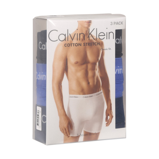 3PACK Calvin Klein miesten bokserit moniväriset shortsit moniväriset (NB1770A-4KU)