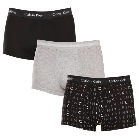 3PACK Calvin Klein miesten bokserit moniväriset shortsit moniväriset (U2664G-YKS)