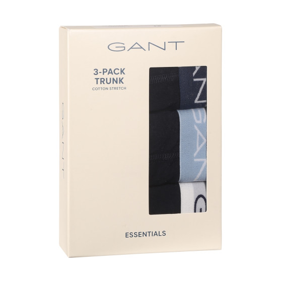 3PACK Gant miesten bokserit siniset (902343003-433)