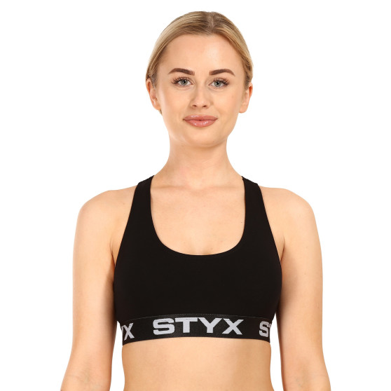 3PACK Styx naisten rintaliivit sport musta (3IP0960)