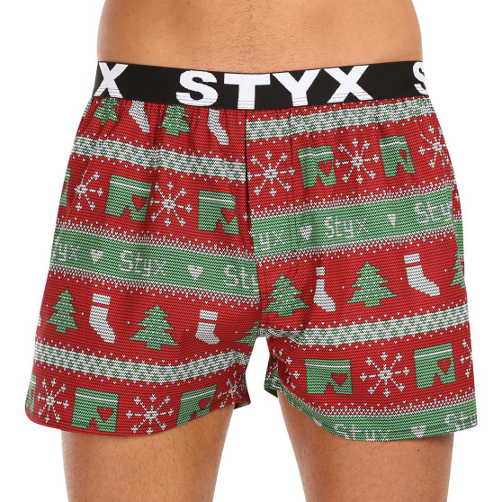 3PACK Styx miesten bokserishortsit art sports kumia monivärinen (3B16826)